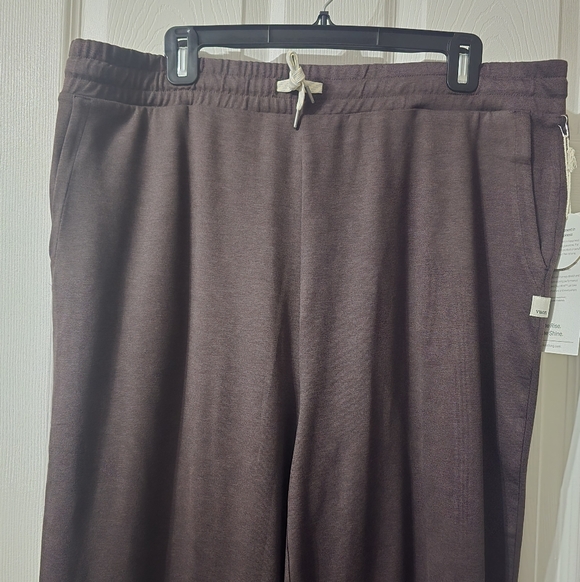 NWT Vuori Halo Essential Wide Leg Lounge Pants in Java Heather, Size XXL. - Picture 3 of 14